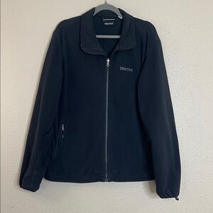 Marmot Men’s Black Full-Zip Fleece Sweater Jacket Size L Style E40690